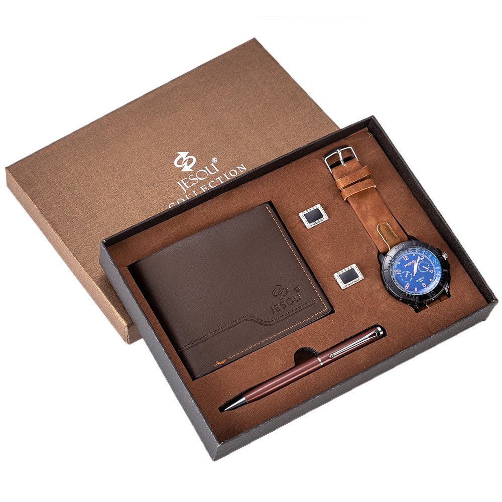 MEN'S BROWN GIFT SET