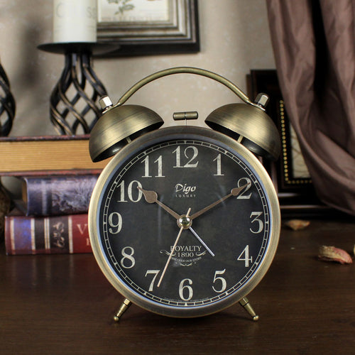 METAL TWIN BELL ALARM CLOCK