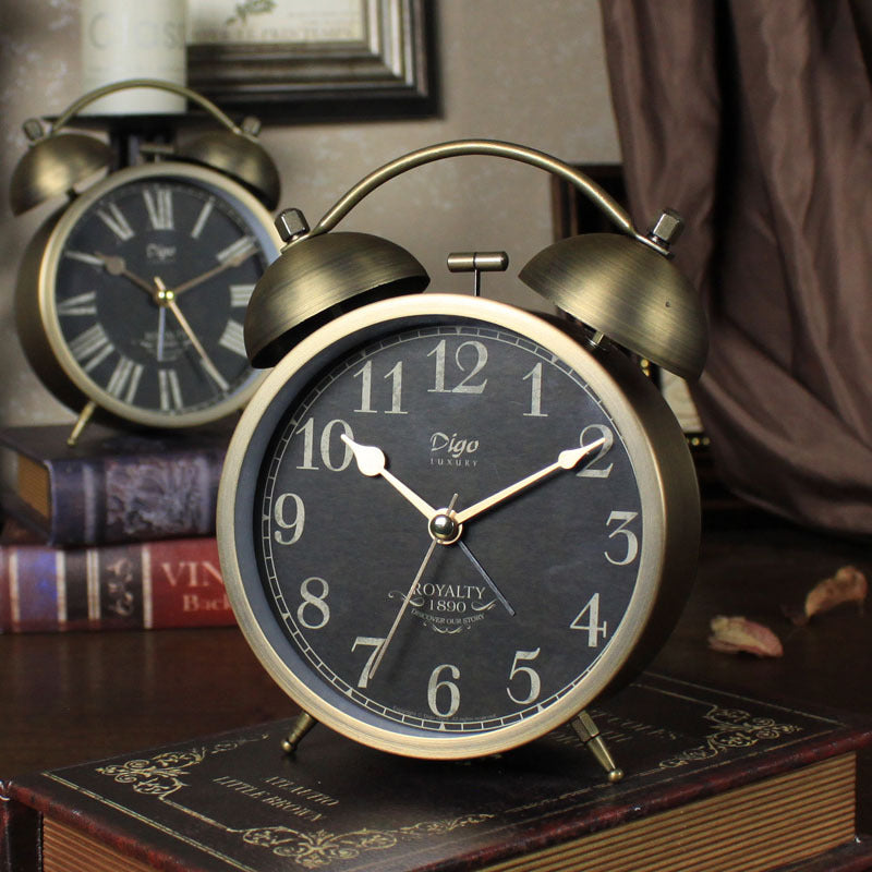 METAL TWIN BELL ALARM CLOCK