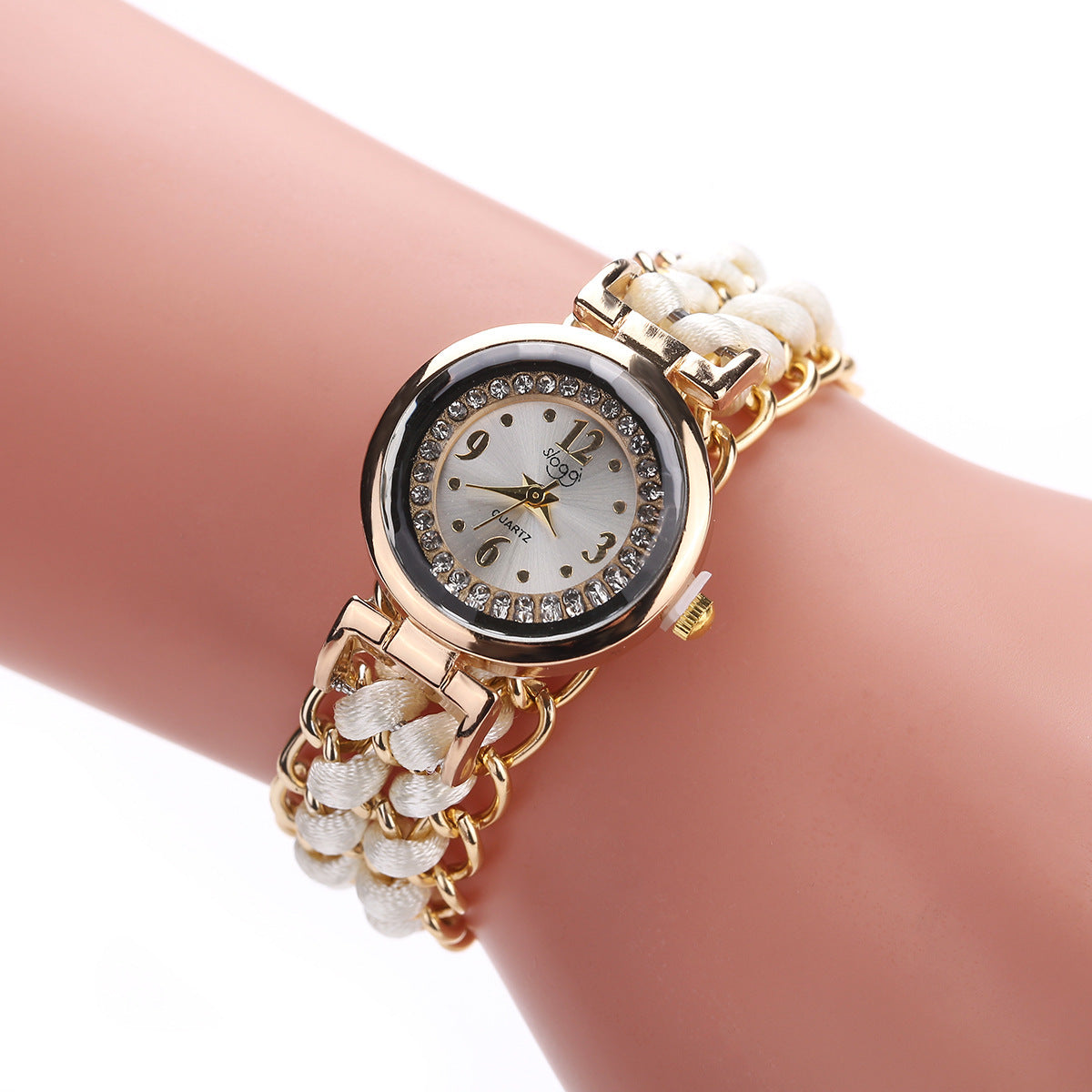 WOVEN CHAIN WRAP WATCH