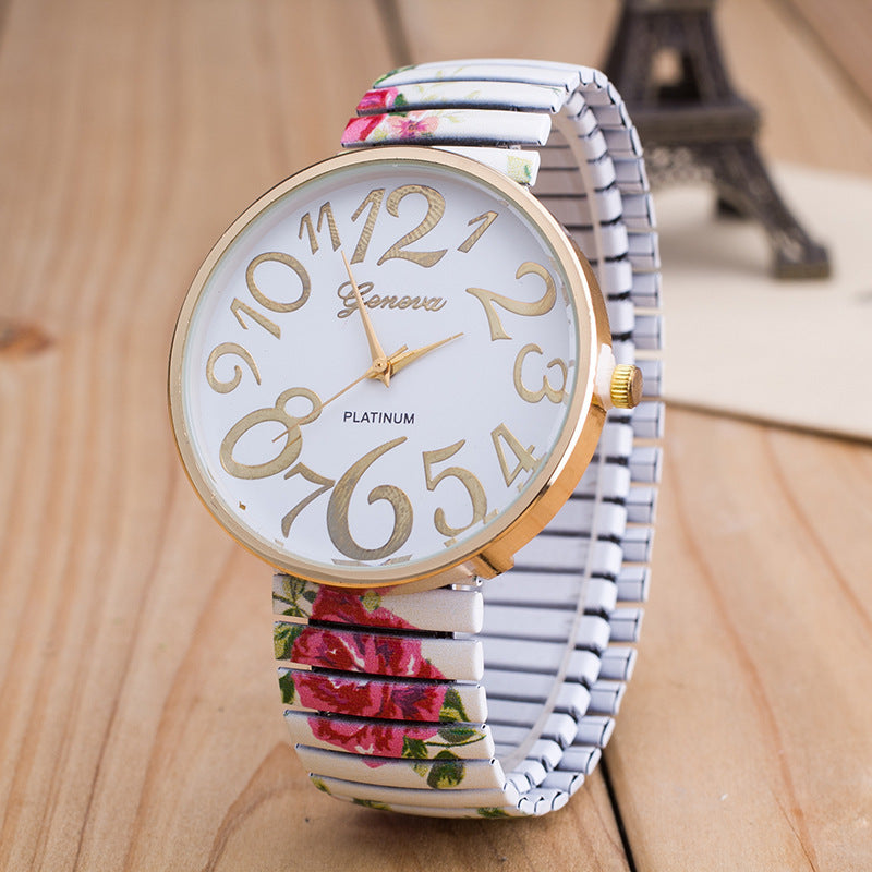 ELASTIC BAND LADIES WATCH