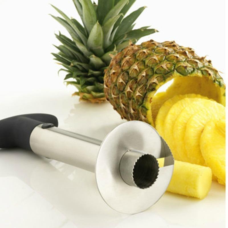 STAINLESS STEEL PINEAPPLE SLICER & PEELER