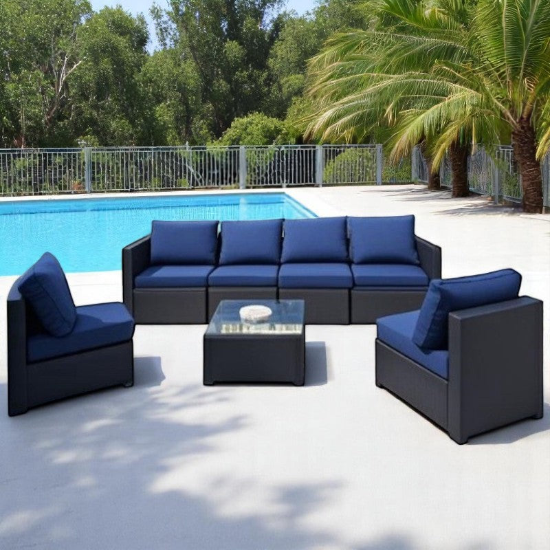 RATTAN GARDEN LOUNGE SET