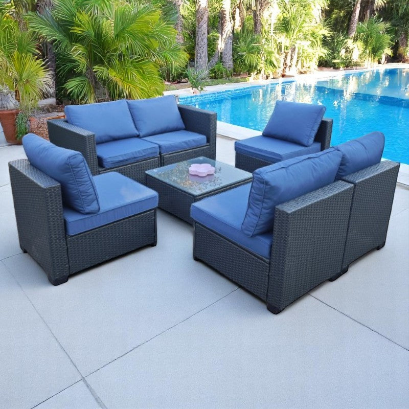 RATTAN GARDEN LOUNGE SET