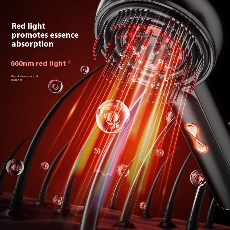 Harmonic resonator with red light promoting essence absorption on a dark background