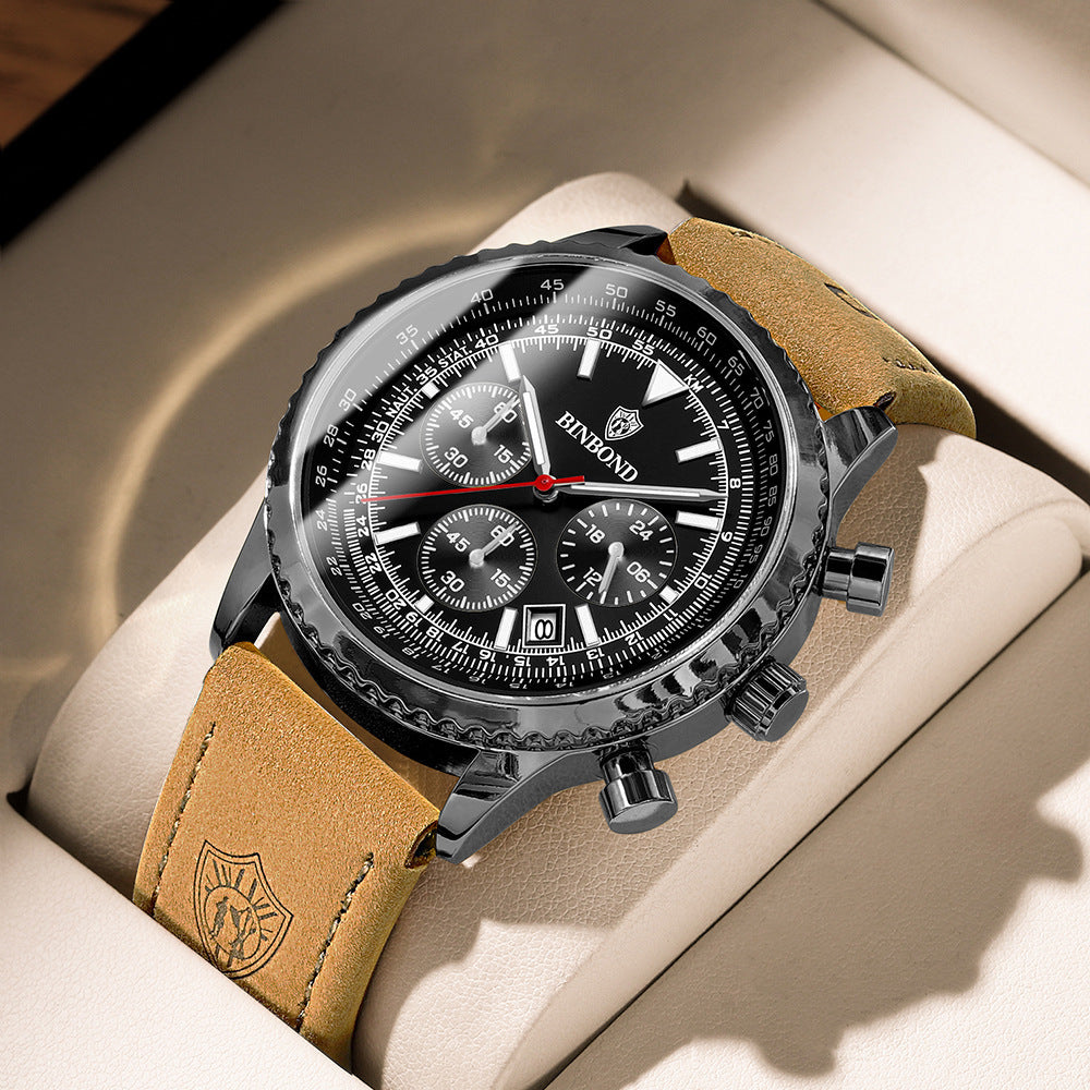 ULTRA-THIN BUSINESS LEATHER WATCH