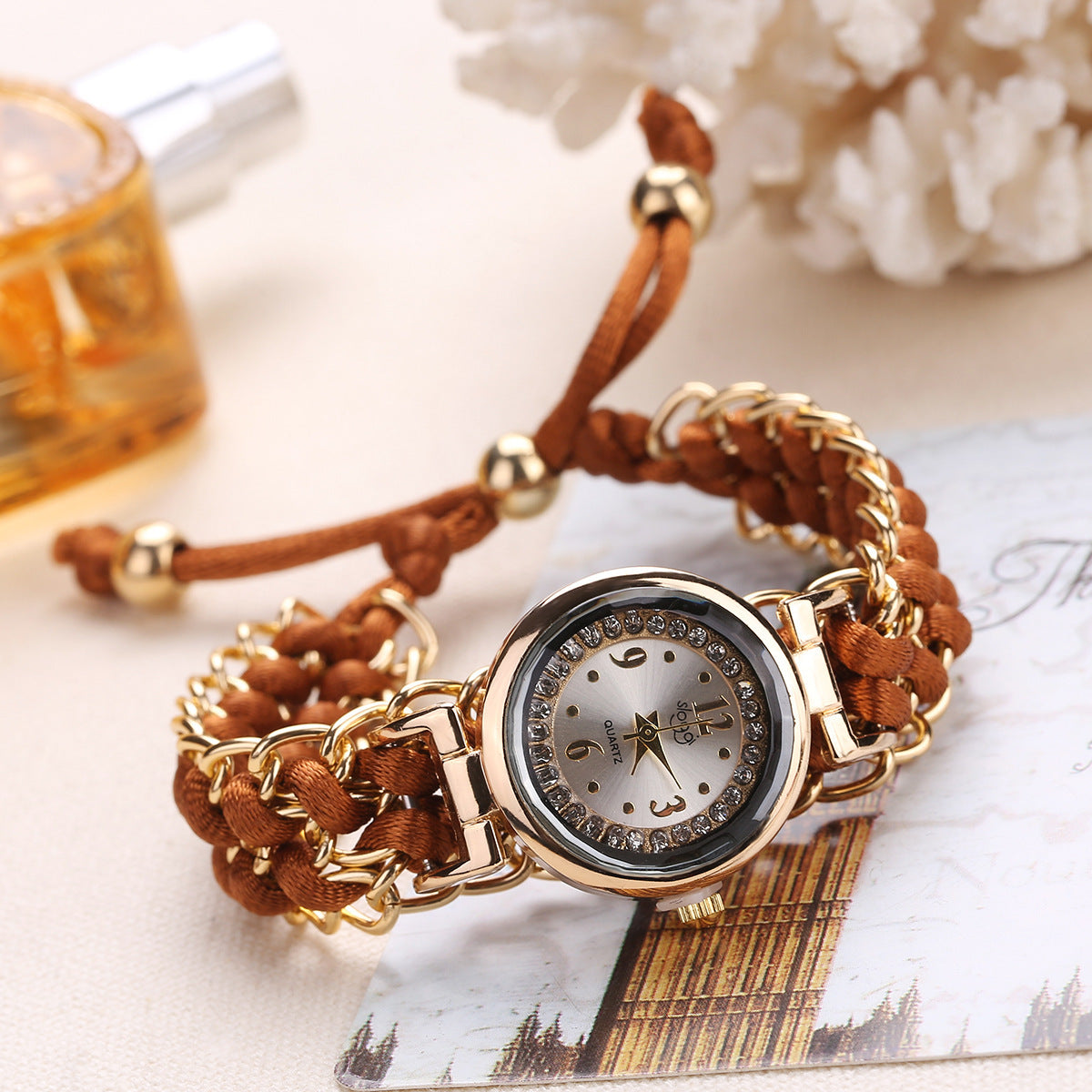 WOVEN CHAIN WRAP WATCH