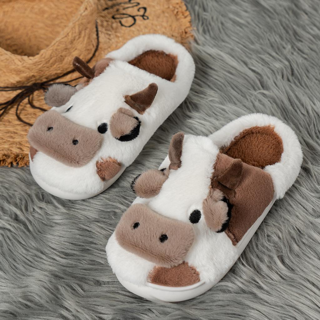 FLUFFY COW SLIPPERS