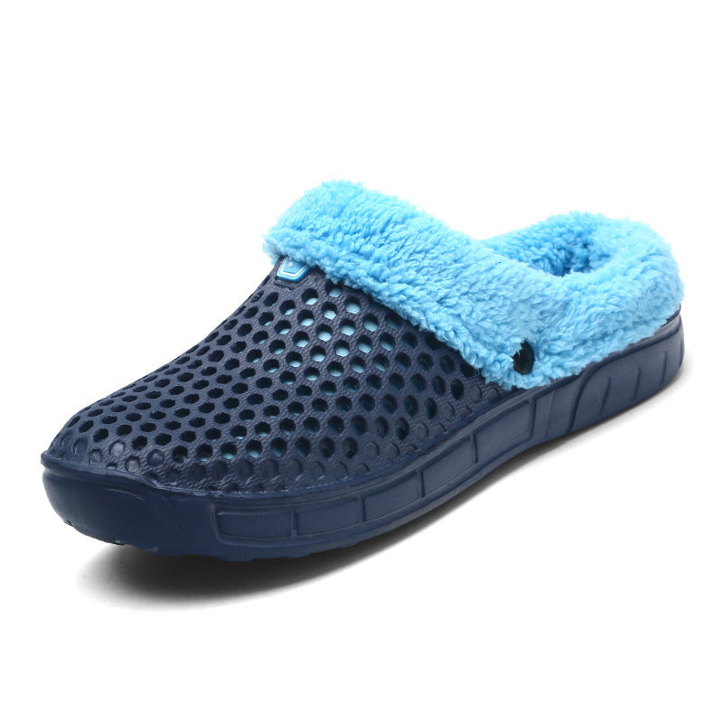 FUZZY PLUSH GARDEN CLOGS