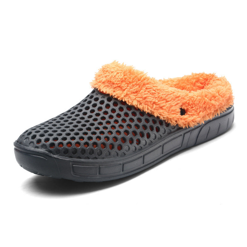 FUZZY PLUSH GARDEN CLOGS