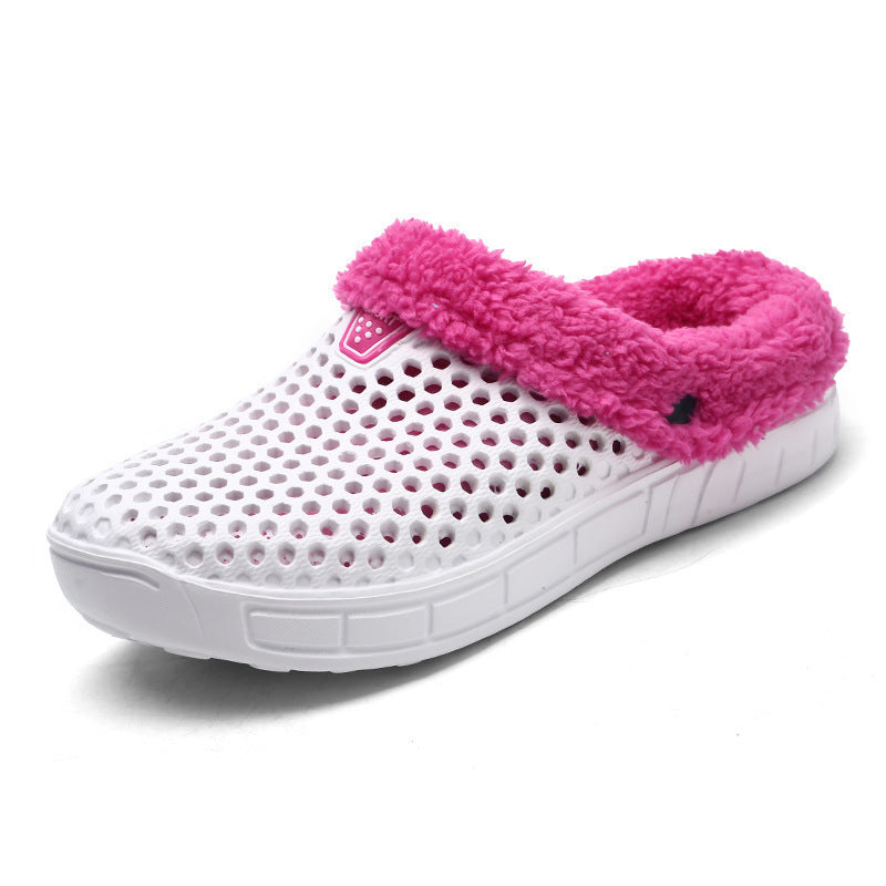 FUZZY PLUSH GARDEN CLOGS