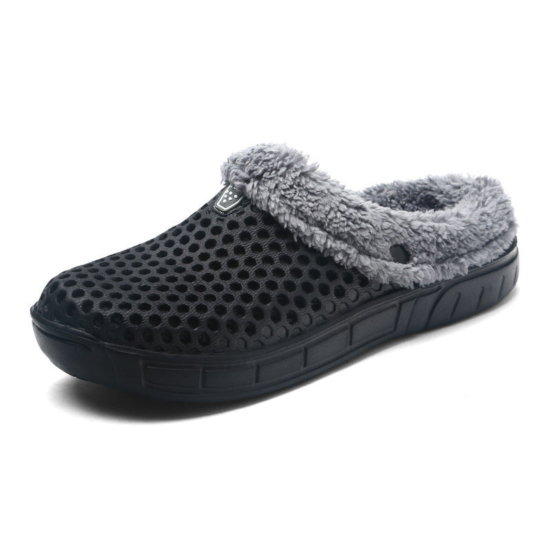 FUZZY PLUSH GARDEN CLOGS