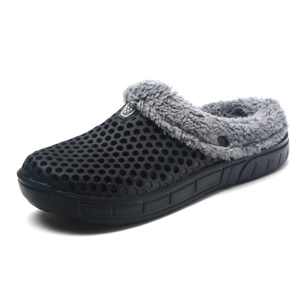 FUZZY PLUSH GARDEN CLOGS