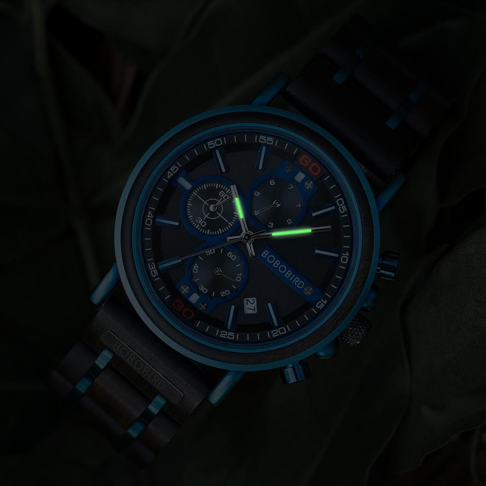 WOODEN MEN'S CHRONOGRAPH WATCH