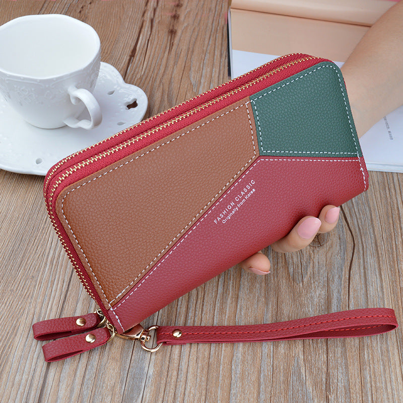 DOUBLE ZIPPER HAND WALLET