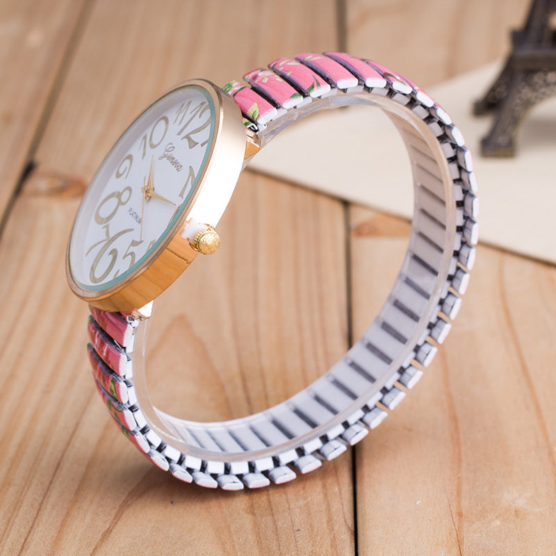 ELASTIC BAND LADIES WATCH