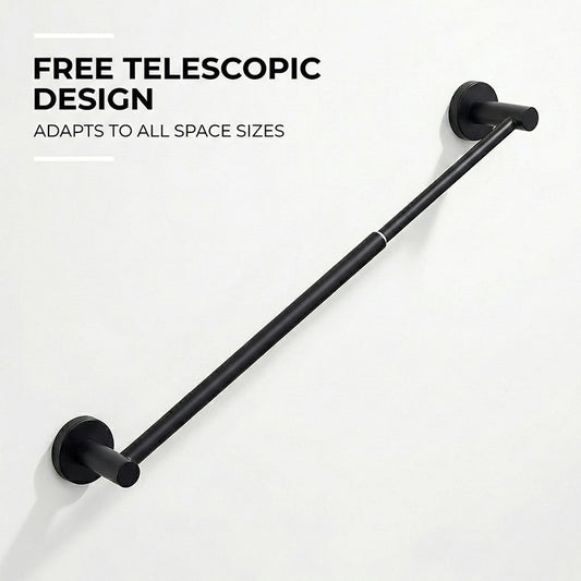 Stainless Steel Retractable Towel Rack, Wall Mounted Adjustable Towel Bar For Bathroom, Space Saving Hand Towel Holder