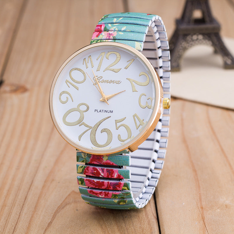 ELASTIC BAND LADIES WATCH