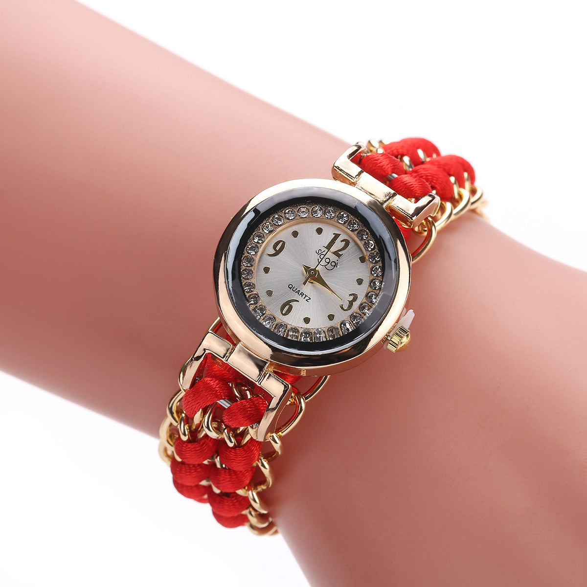 WOVEN CHAIN WRAP WATCH