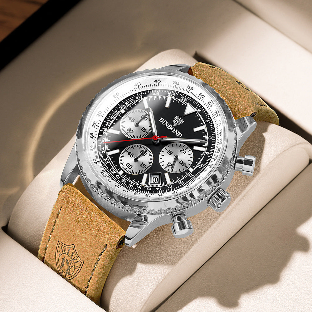 ULTRA-THIN BUSINESS LEATHER WATCH