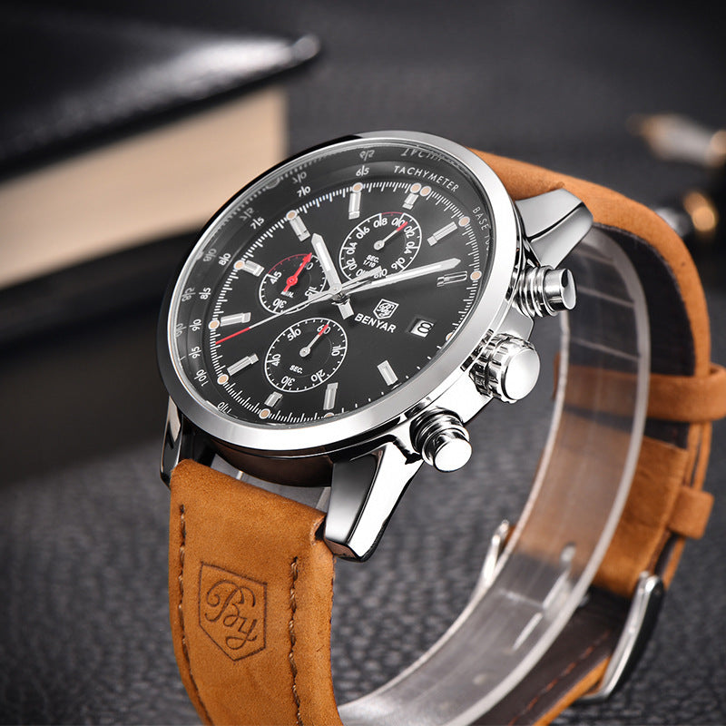 NOBLE LEATHER TIMEPIECE