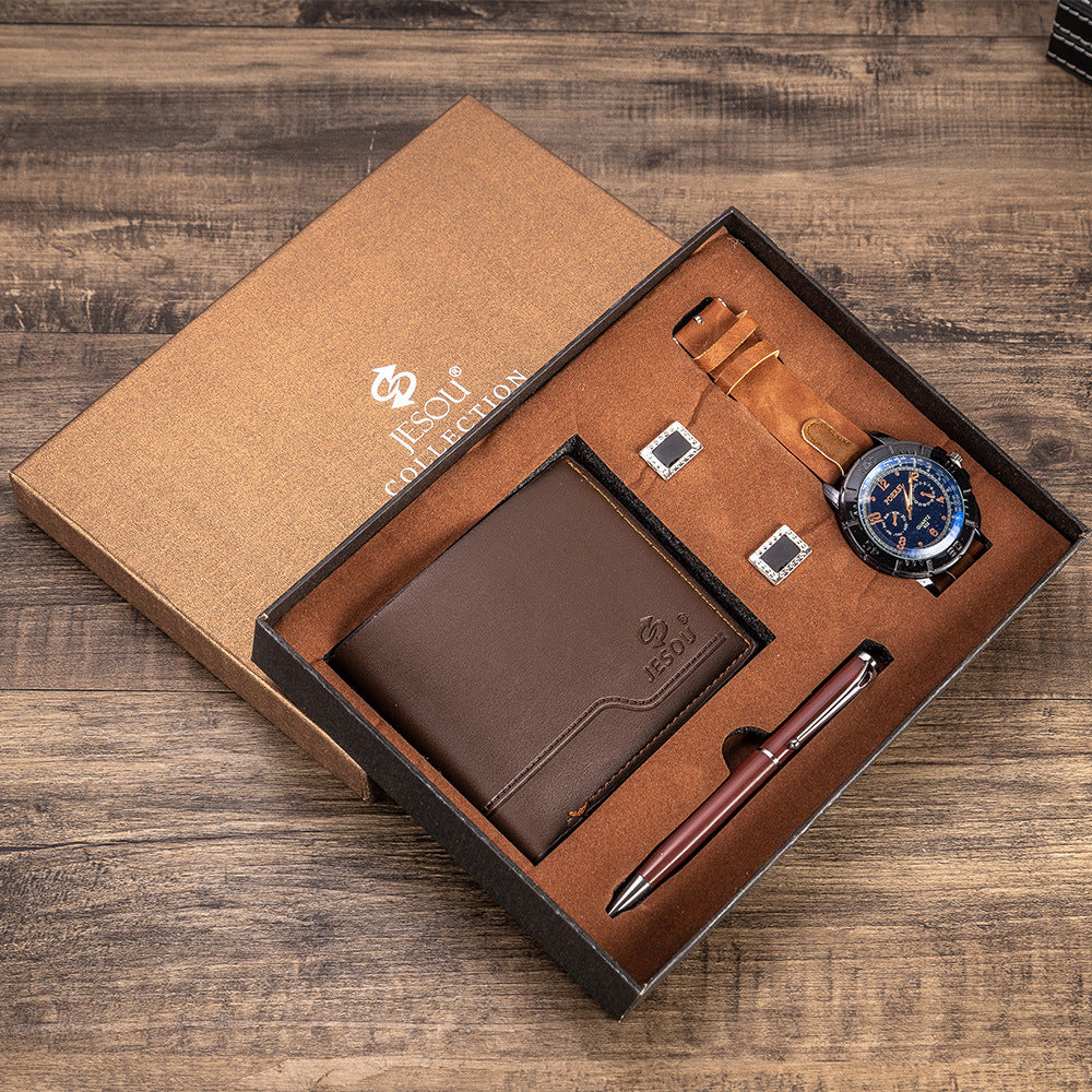 MEN'S BROWN GIFT SET