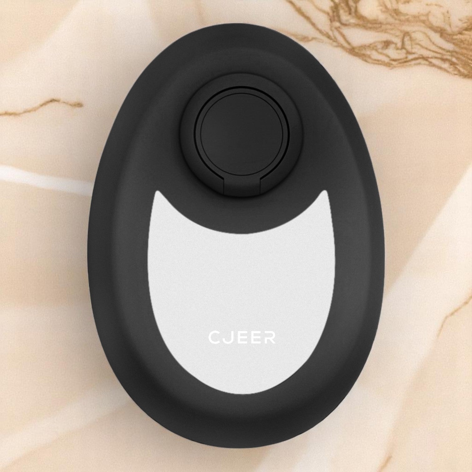 A promotional image featuring a compact crystal hair removal device with a nano glass material, presented in a water droplets shape design.