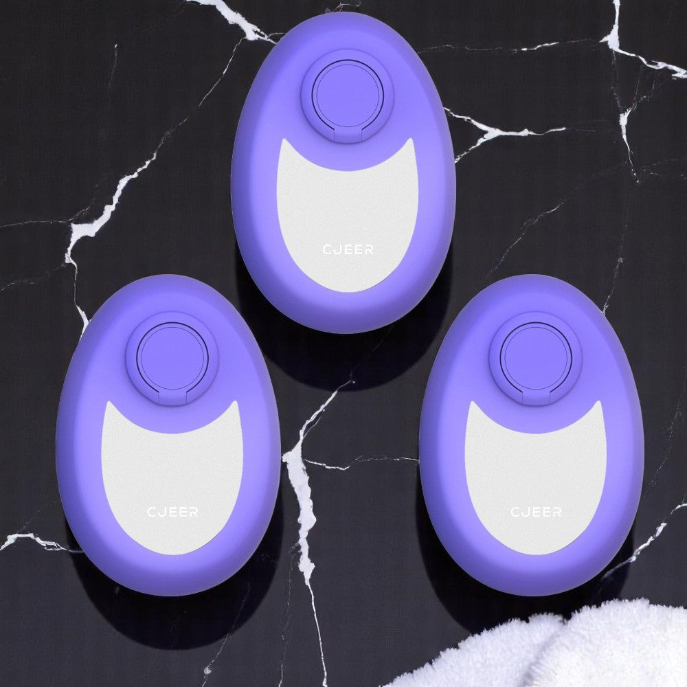 A promotional image featuring a compact crystal hair removal device with a nano glass material, presented in a water droplets shape design.