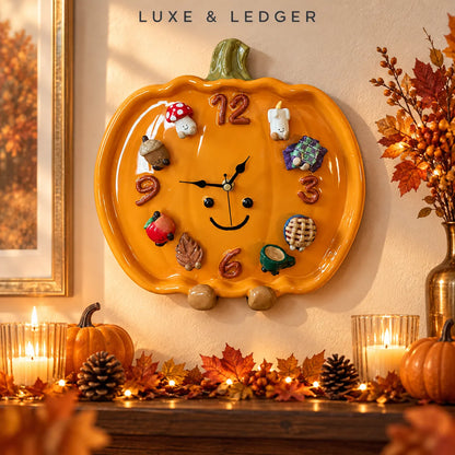 PUMPKIN CHARM MAGNETIC CLOCK