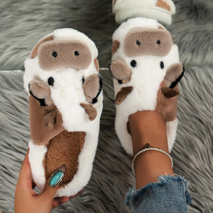 FLUFFY COW SLIPPERS