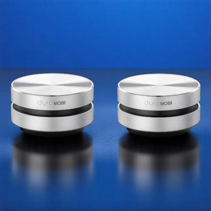 A compact and sleek black mini bone conduction speaker with the brand name 'DURAMOBI' visible on the top surface.