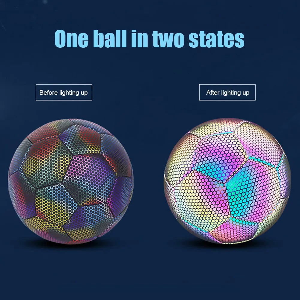 Machine Stitched Football Reflective Luminous Football