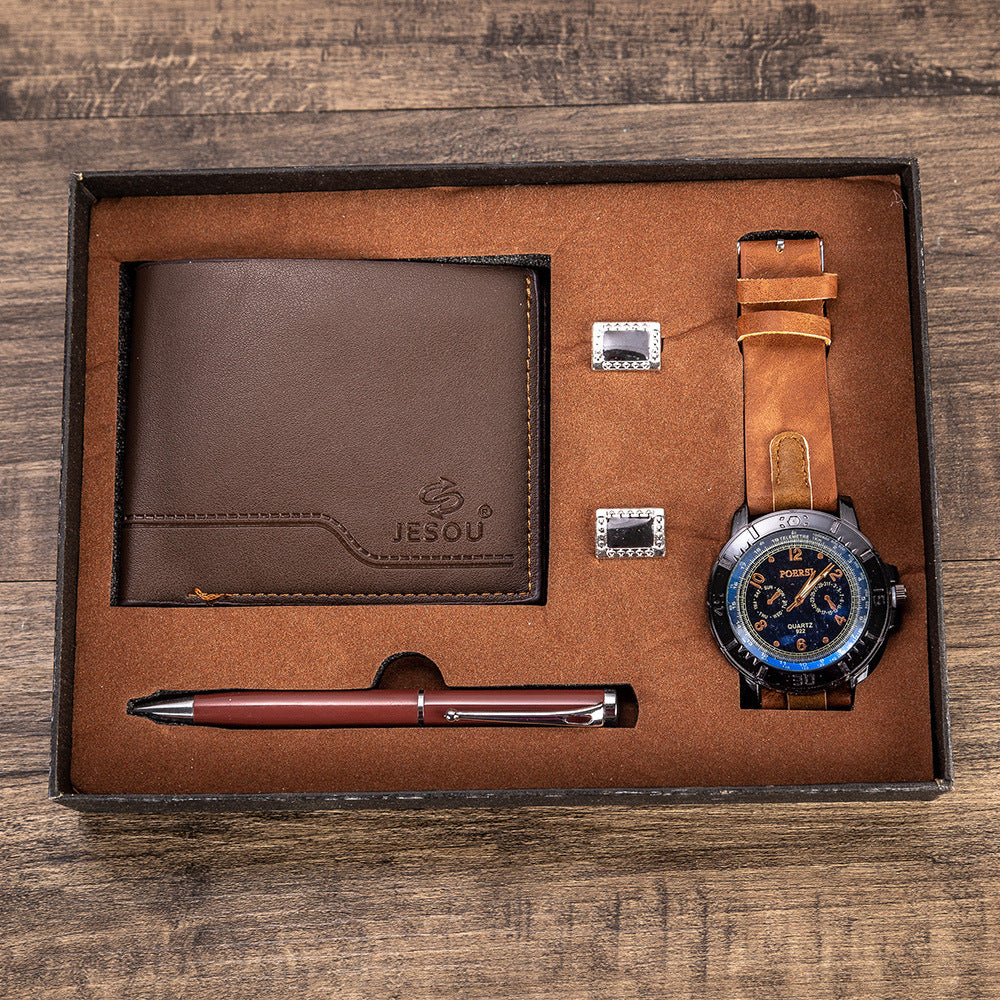 MEN'S BROWN GIFT SET
