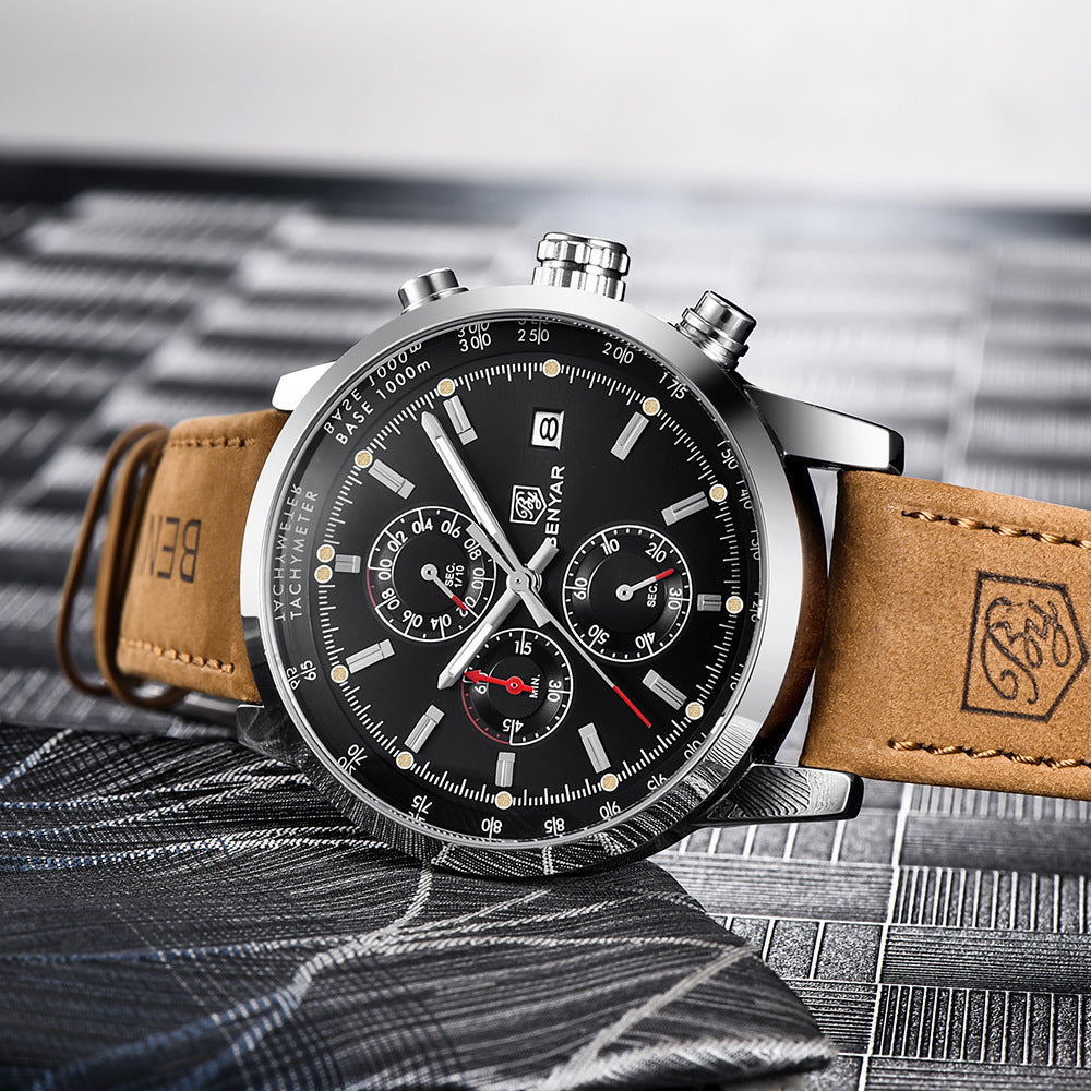 NOBLE LEATHER TIMEPIECE