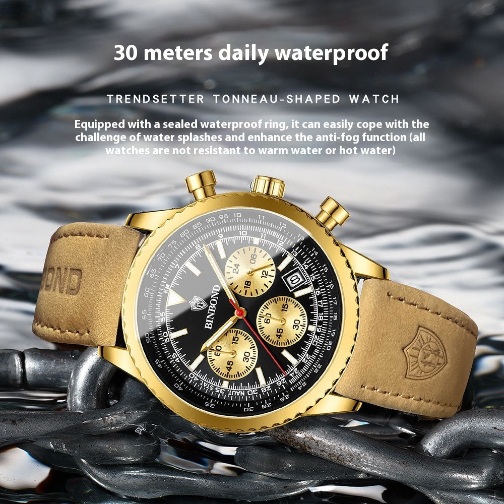 ULTRA-THIN BUSINESS LEATHER WATCH
