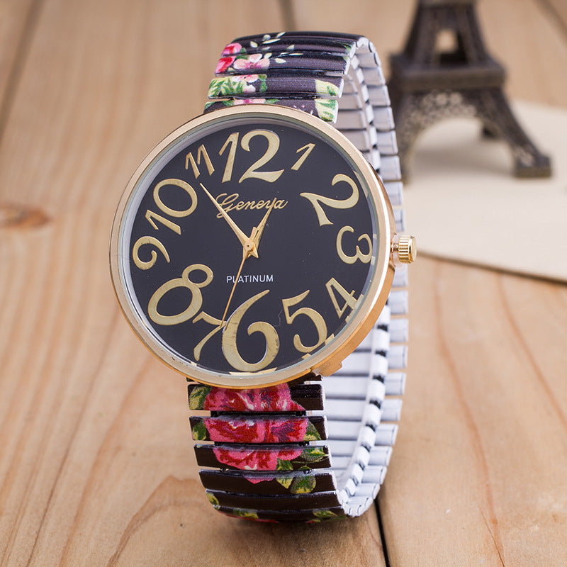 ELASTIC BAND LADIES WATCH