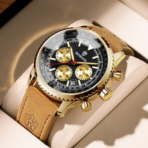 ULTRA-THIN BUSINESS LEATHER WATCH