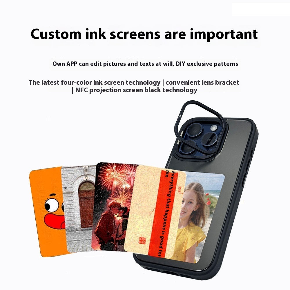 NFC PROJECTION E-INK SCREEN BRACKET PHONE CASE