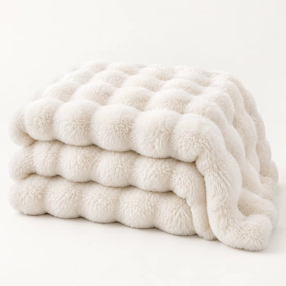 RABBIT BUBBLE VELVET BLANKET