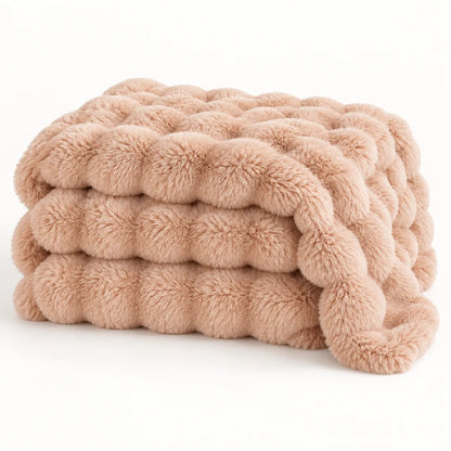 RABBIT BUBBLE VELVET BLANKET