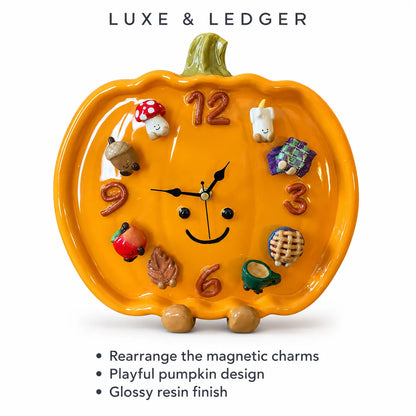 PUMPKIN CHARM MAGNETIC CLOCK