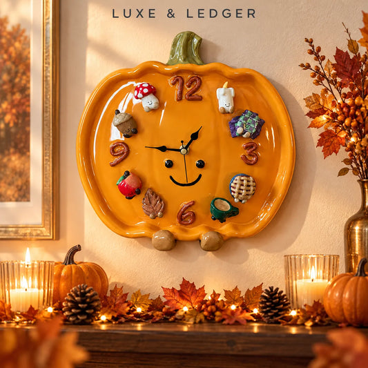 PUMPKIN CHARM MAGNETIC CLOCK