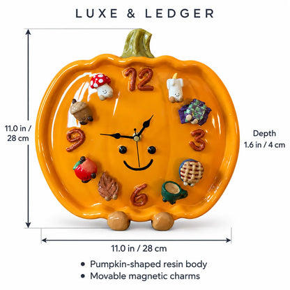 PUMPKIN CHARM MAGNETIC CLOCK