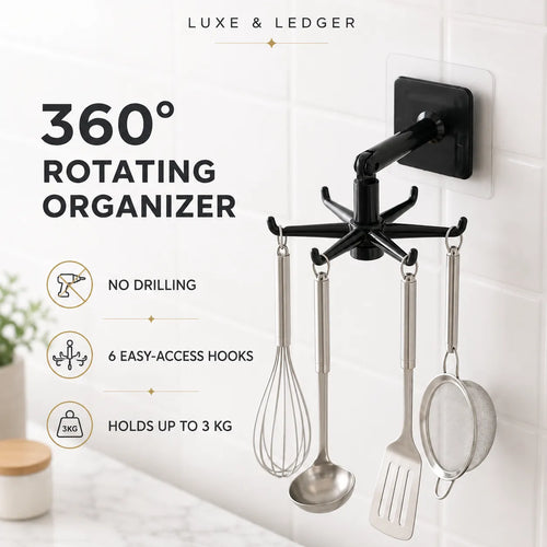 SWIVEL HOOK STORAGE RACK