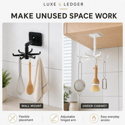 SWIVEL HOOK STORAGE RACK