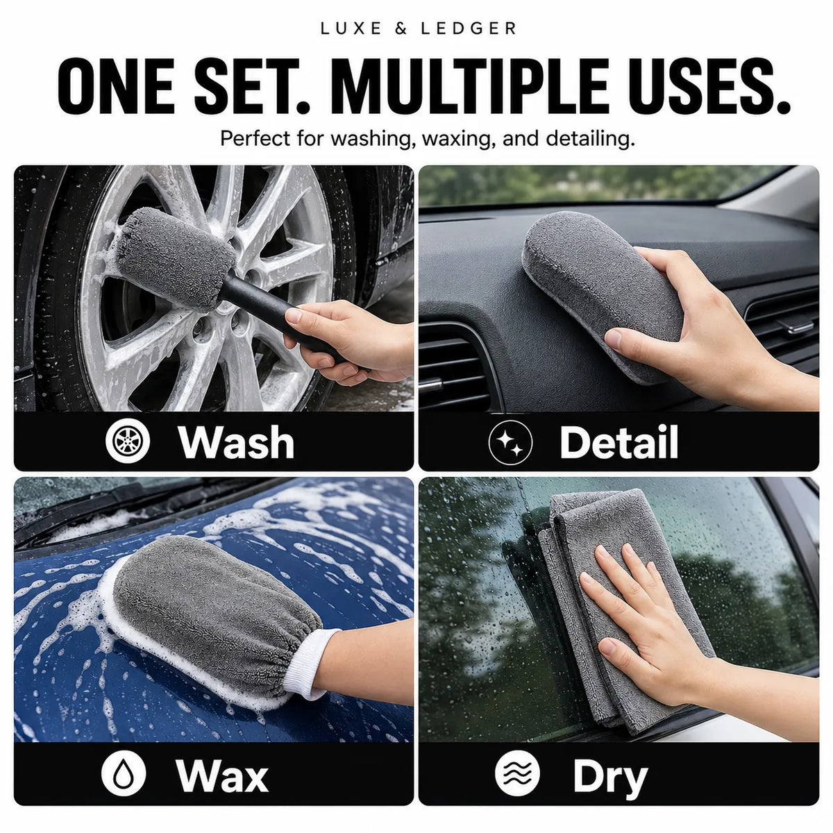 ULTIMATE 9-IN-1 CAR DETAILING KIT