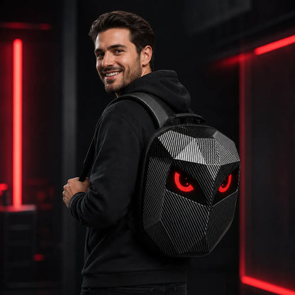 LUMINOUS MOTORCYCLE HELMET BACKPACK