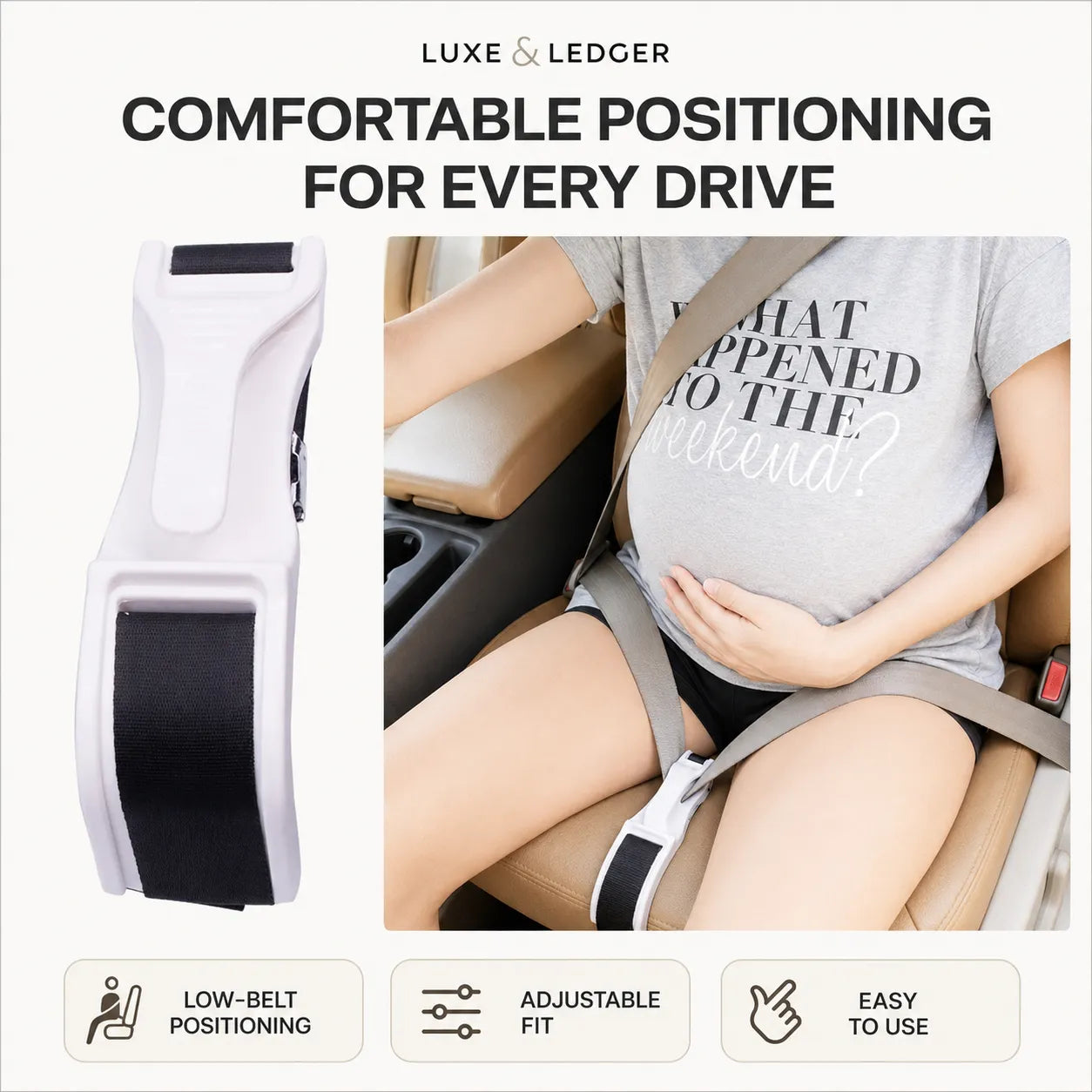 PREGNABELT™ MATERNITY CAR SEAT BELT ADJUSTER