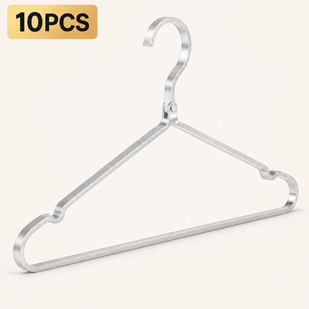WIDE ALUMINUM CLOTHES HANGERS