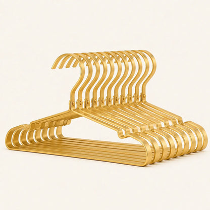 WIDE ALUMINUM CLOTHES HANGERS